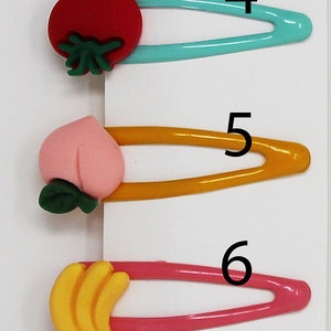 Fruit Colorful Hairpins.Hair Clip.For Children. image 3