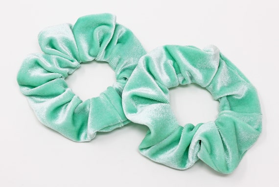 Mint Velvet Hair Scrunchie, Velvet Scrunchy, Hair Tie