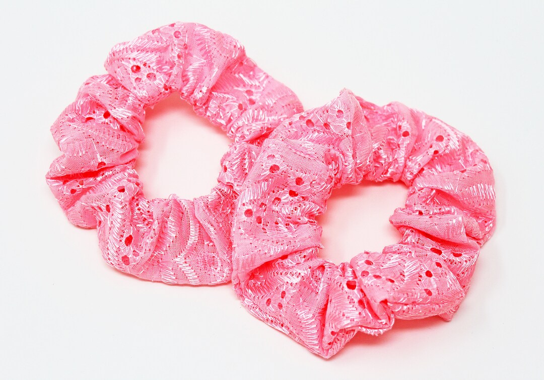 ☆GLOWNY☆ PROVINCE EYELET SCRUNCHIE 5 COLORS PROVINCE EYELET SCRUNCHIE (VANILLA BLOOM) - GLOWNY