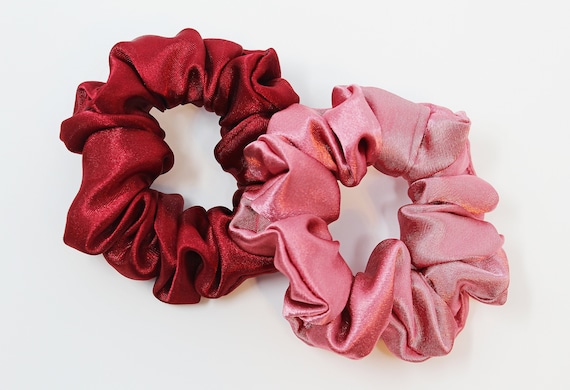 SATIN ROSE HAIR TIE MAROON SATIN ROSE HAIR TIE MAROON