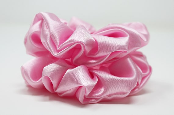 LV Inspired Scrunchie - Silky Pink - Designer Handmade