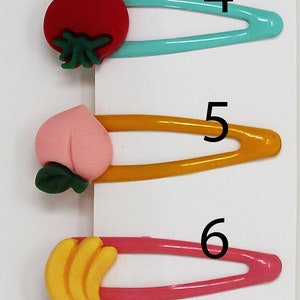 Fruit Colorful Hairpins.Hair Clip.For Children. image 2