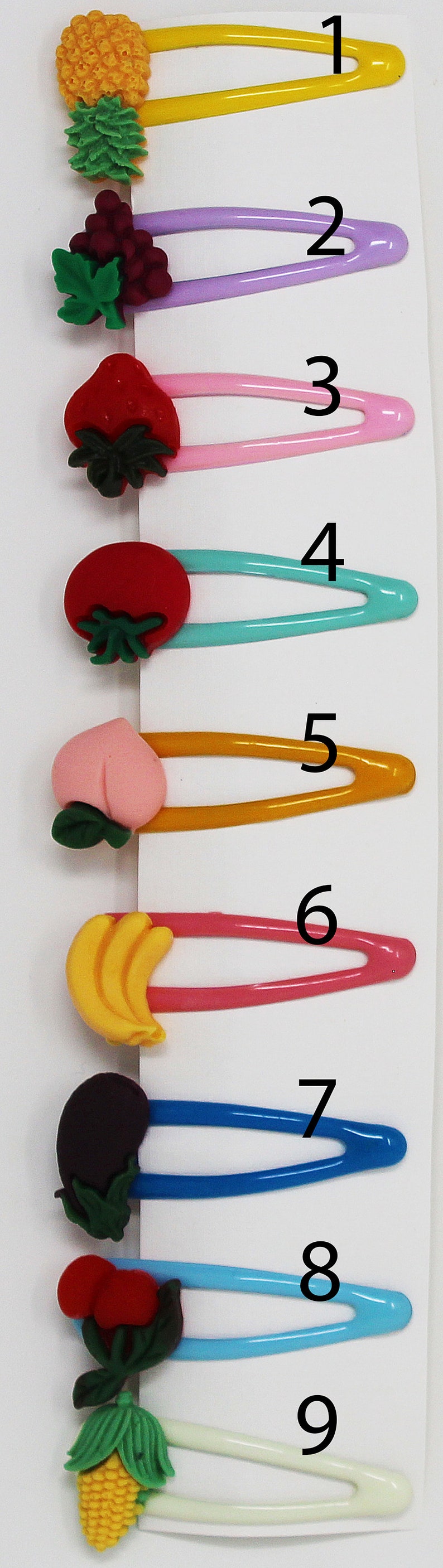 Fruit Colorful Hairpins.Hair Clip.For Children. image 2