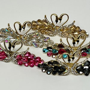 Crystal swan hair barrette for women,rhinestone small hairpin clip,hair accessories,gift
