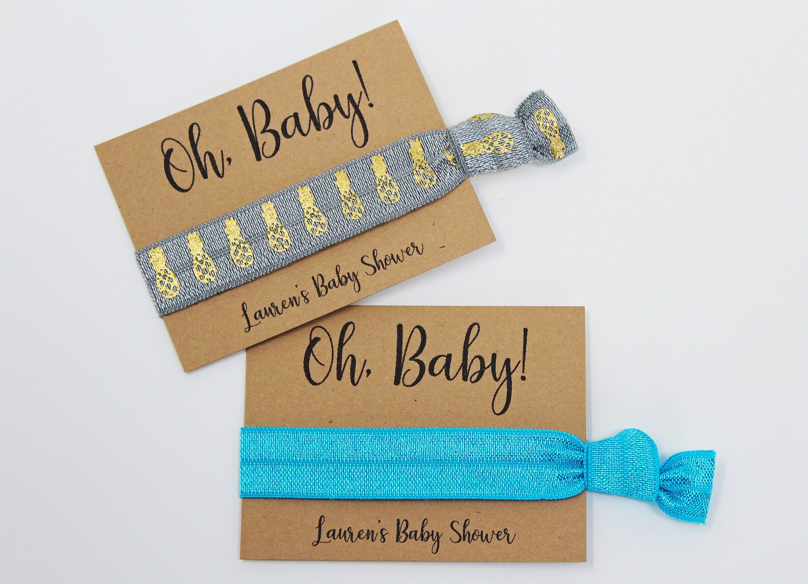 Baby Shower Hair Ties Elastic Hair Ties Elastic Wrist Etsy