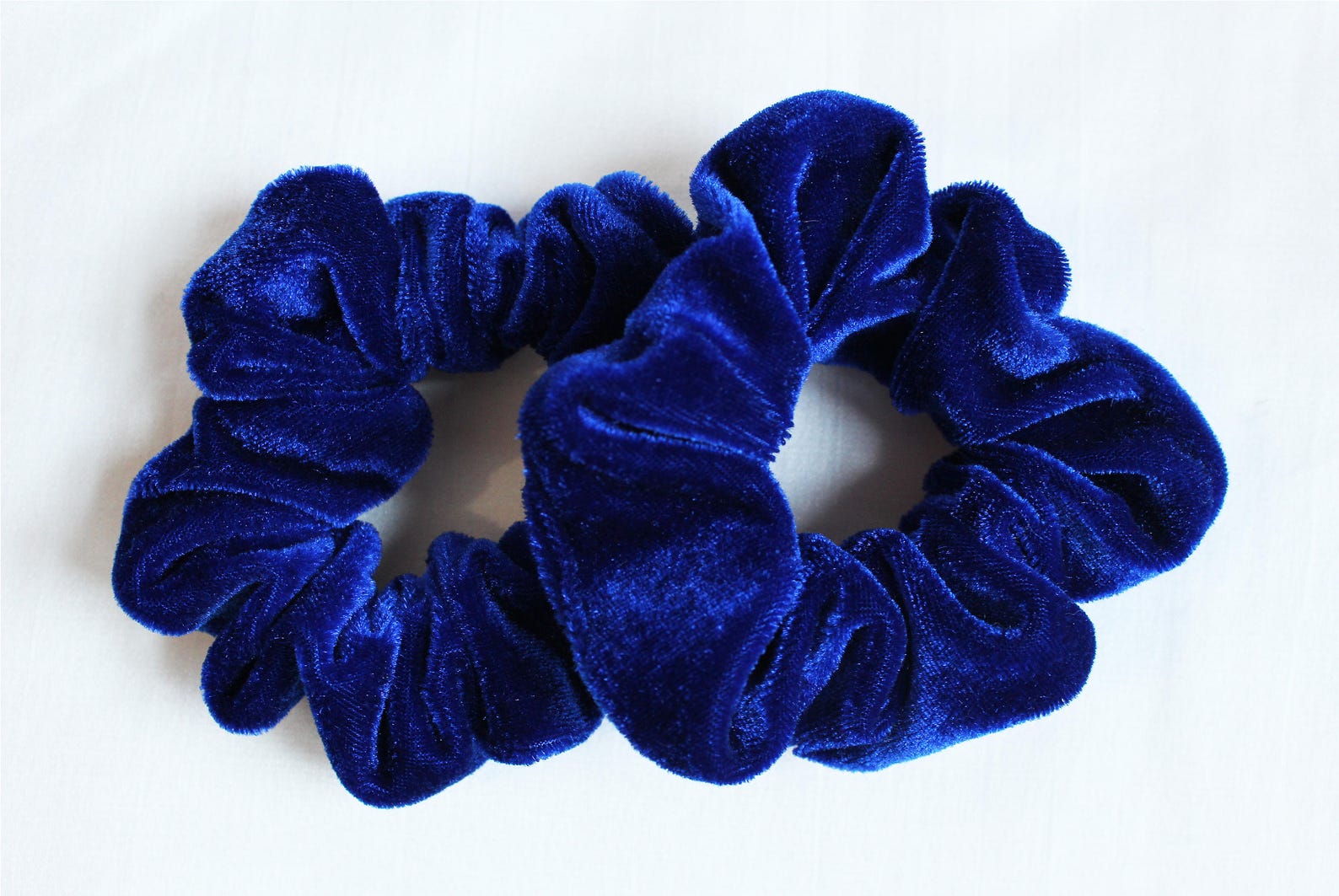1. Baby Blue Velvet Hair Scrunchie - wide 2