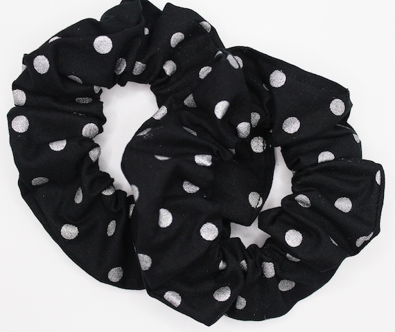 Polka Dot Hair Scrunchie Scrunchies Polka Dot Silky Satin Women Girls BUY 1 GET 1  main image 3