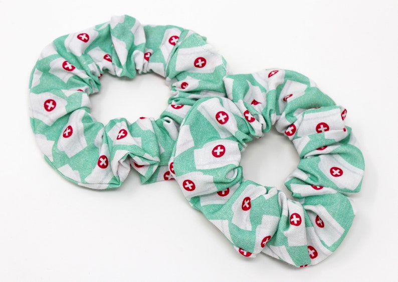 Doctor Hair Scrunchie, Nurse, First Responder, Hospital, Medical Student, Scrunchy, Hair Ties, Hair Accessories, Favors, Gift, ONE Scrunchie image 1