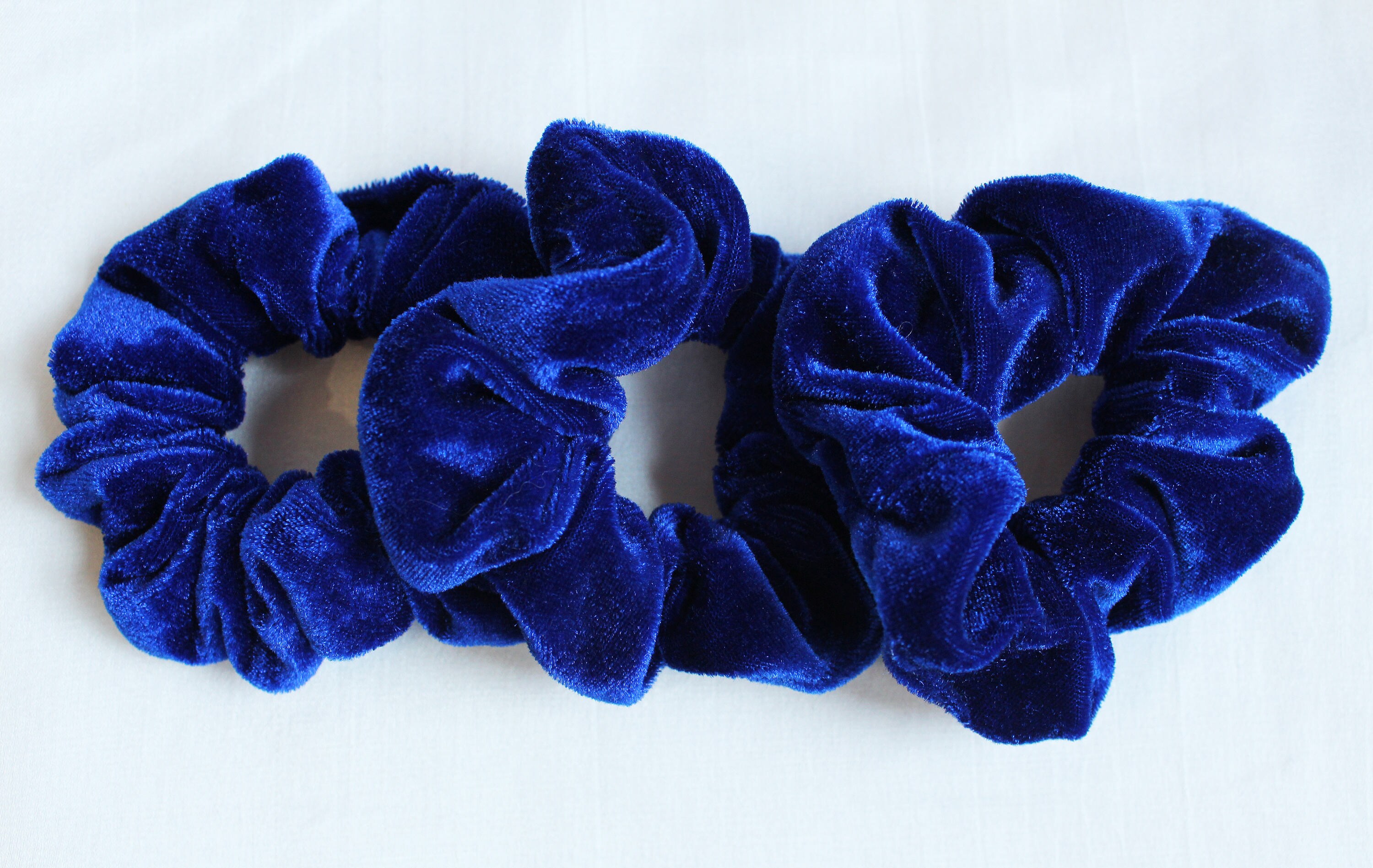 1. Baby Blue Velvet Hair Scrunchie - wide 6
