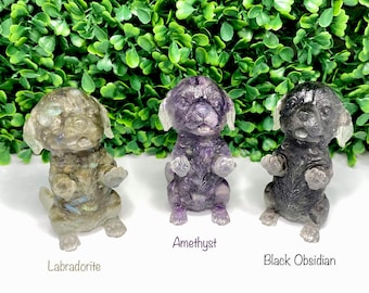 Radiance of the Amethyst Dachshund Dog Figurine Bradford Exchange 