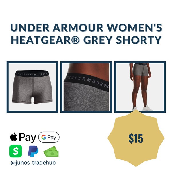 Under Armour Shorty HeatGear® gris pour femme