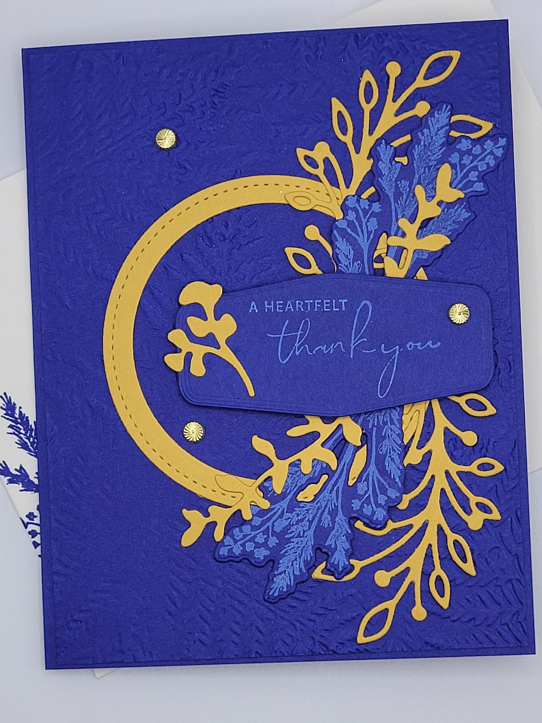 Handmade Thank You Card Blank Inside Etsy