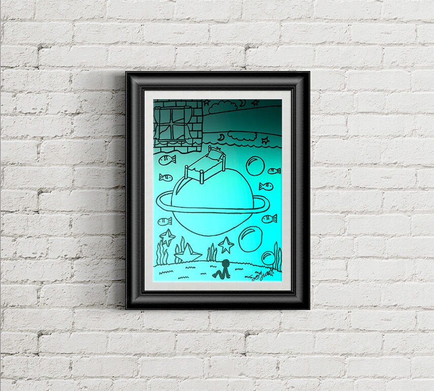 Dreamy design crazy wall art fun illustration fun printable Etsy