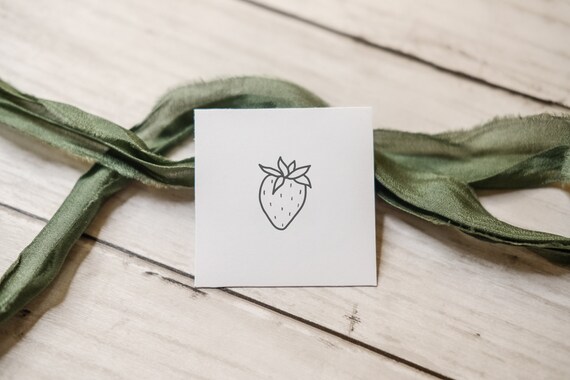 Strawberry Stamp | Doodle Stamp | Summer Stamp | Strawberry | Stamp