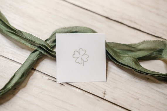 Clover Outline Stamp | Clover Stamp | St. Patricks Day Stamp | Four Leaf Clover Stamp | Doodle Stamp | St. Patty's Day Stamp