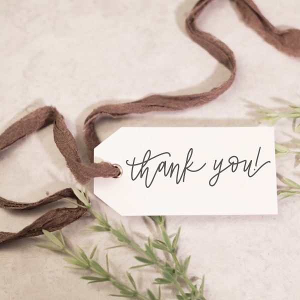 Hand Lettered Stamp | Thank You Stamp
