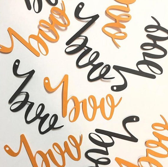Hand Lettered Boo Tags | Halloween Tags | Halloween goodie bag tags | Party favor tags | (12count)