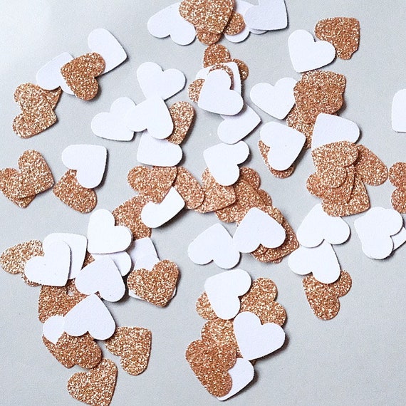 Gold Sparkle Heart Confetti | .3oz