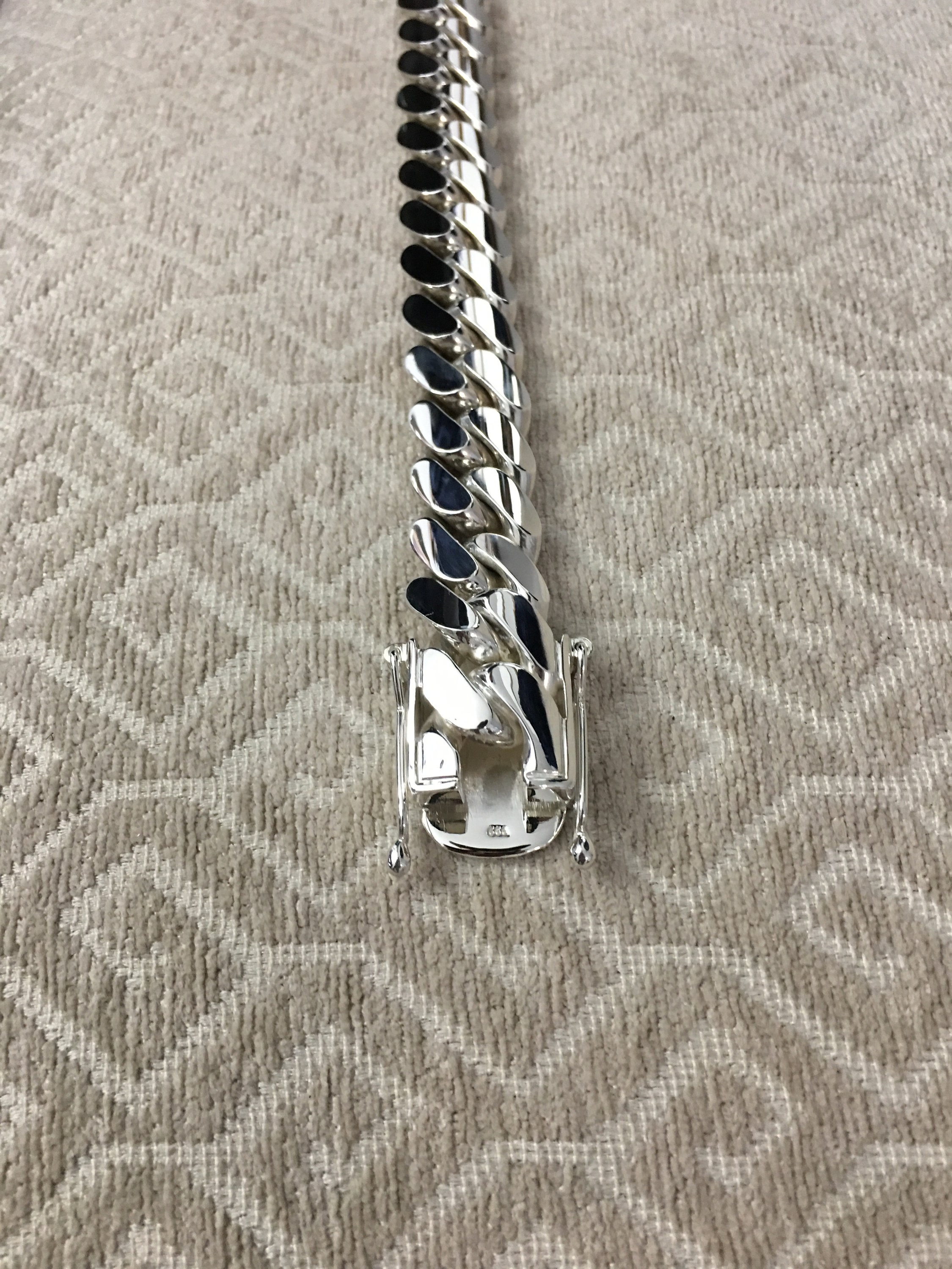 Solid Copper Link Bracelet – 9.5 Inches Long, 1/4 Inch Wide, Lobster Clasp
