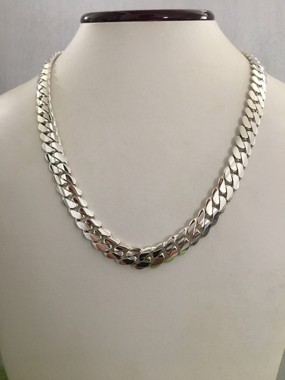 10mm 20inch 999 Solid Silver Hand Made Cuban Link Etsy