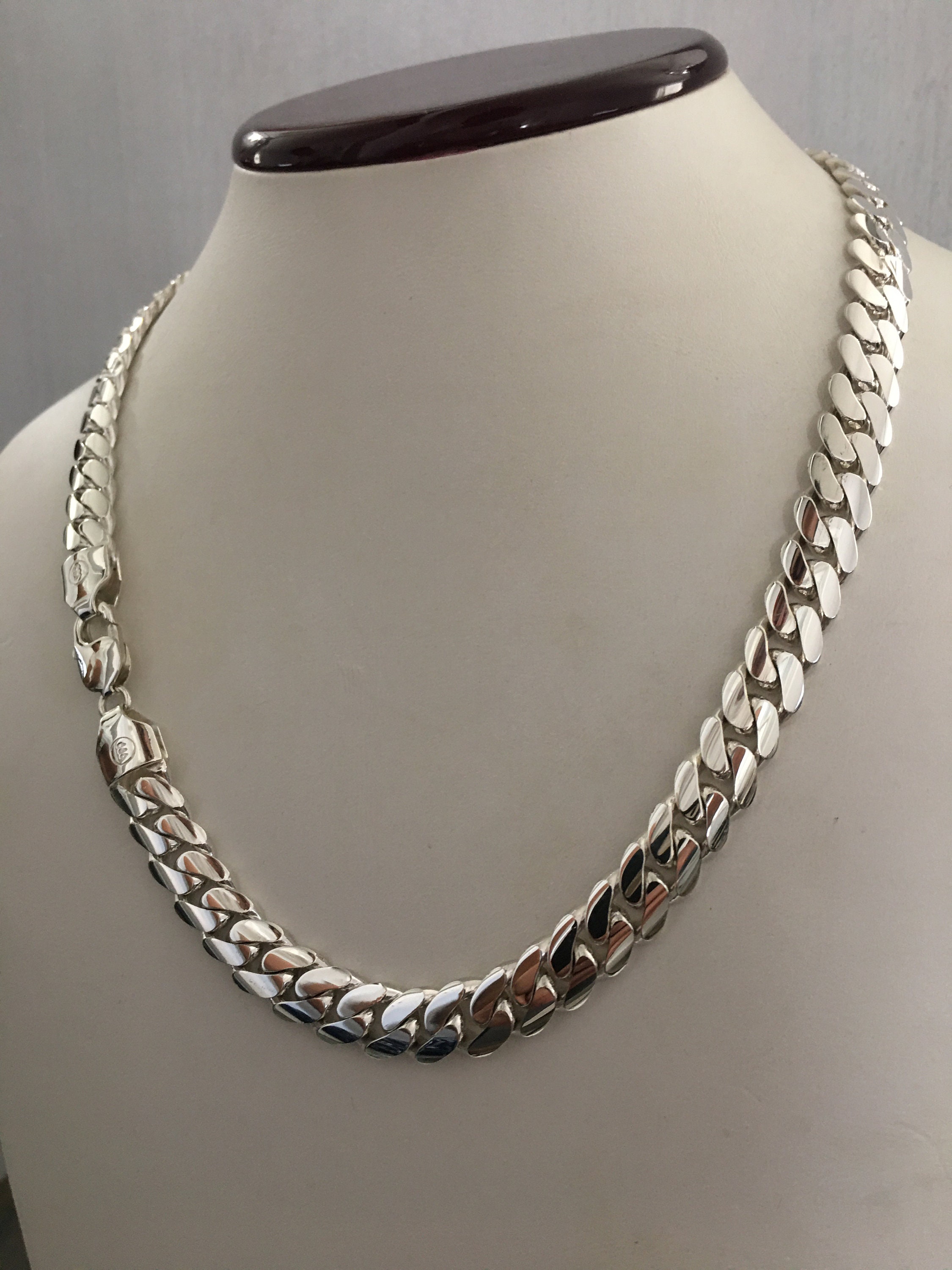 10mm 20inch 999 Solid Silver Hand Made Cuban Link - Etsy UK