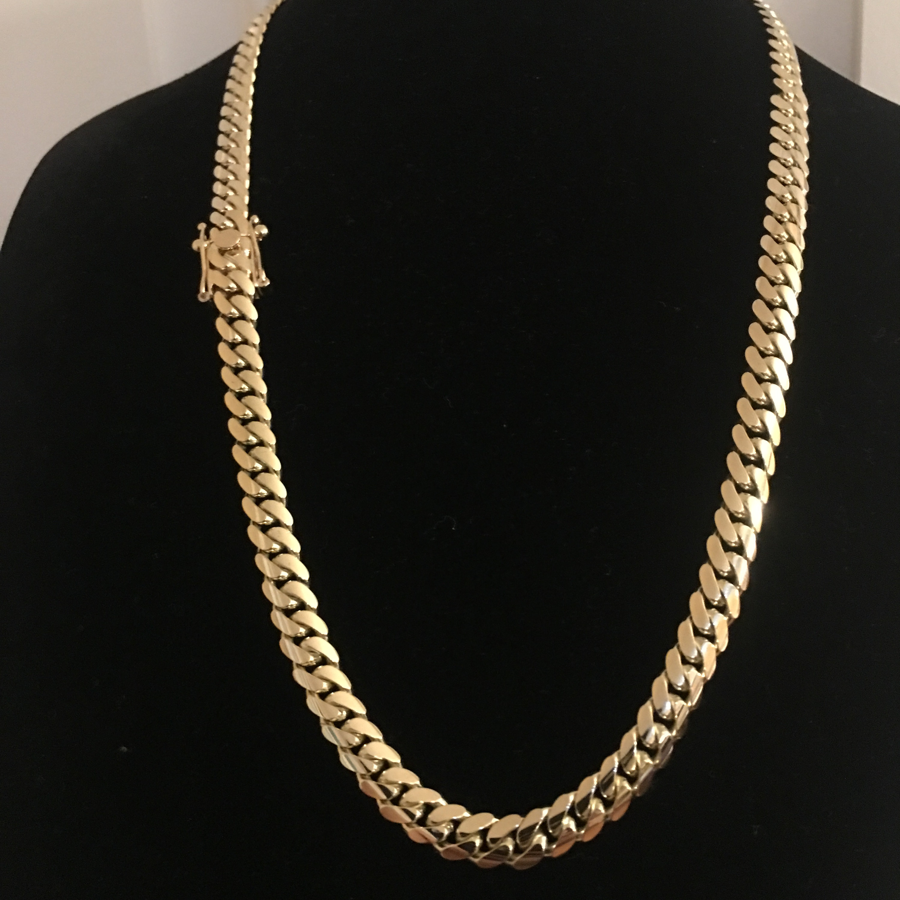 8.5mm 24 inchs10k gold hand made cuban link chain 100 grams | Etsy