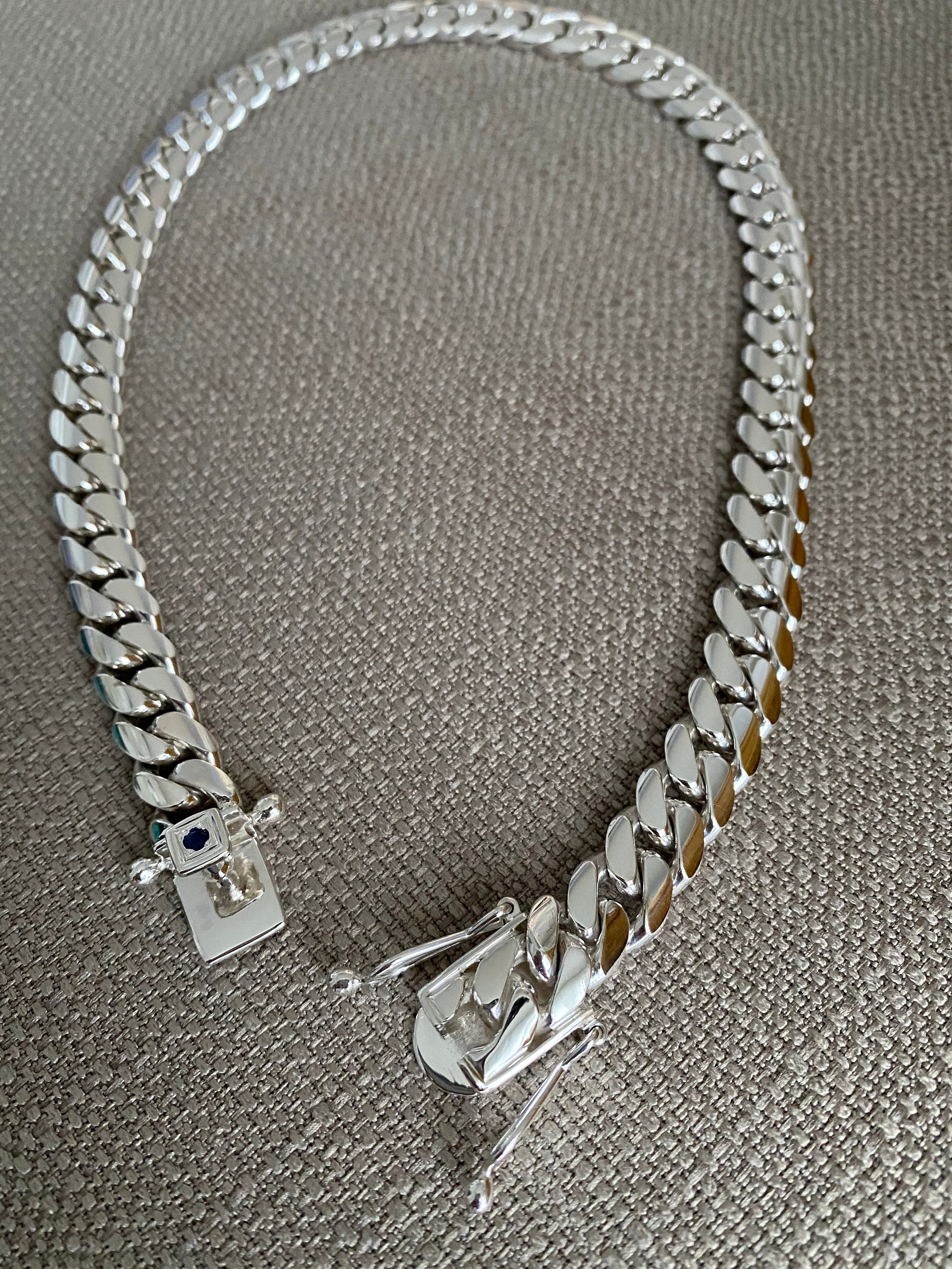 10mm 16inchs999 Pure Solid Silver Hand 