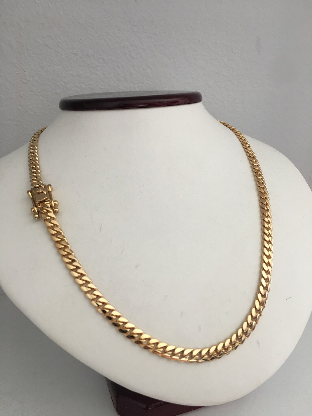 4.2mm,22inch ,33 Grams,10k Pure Solid Gold Hand Made Cuban Link - Etsy