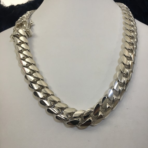 16mm 18inch Pure Solid 999 Silver Hand 