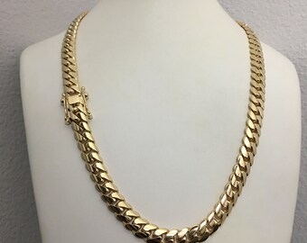 9.8mm 23.5inch 14k Solid Gold Hand Made 