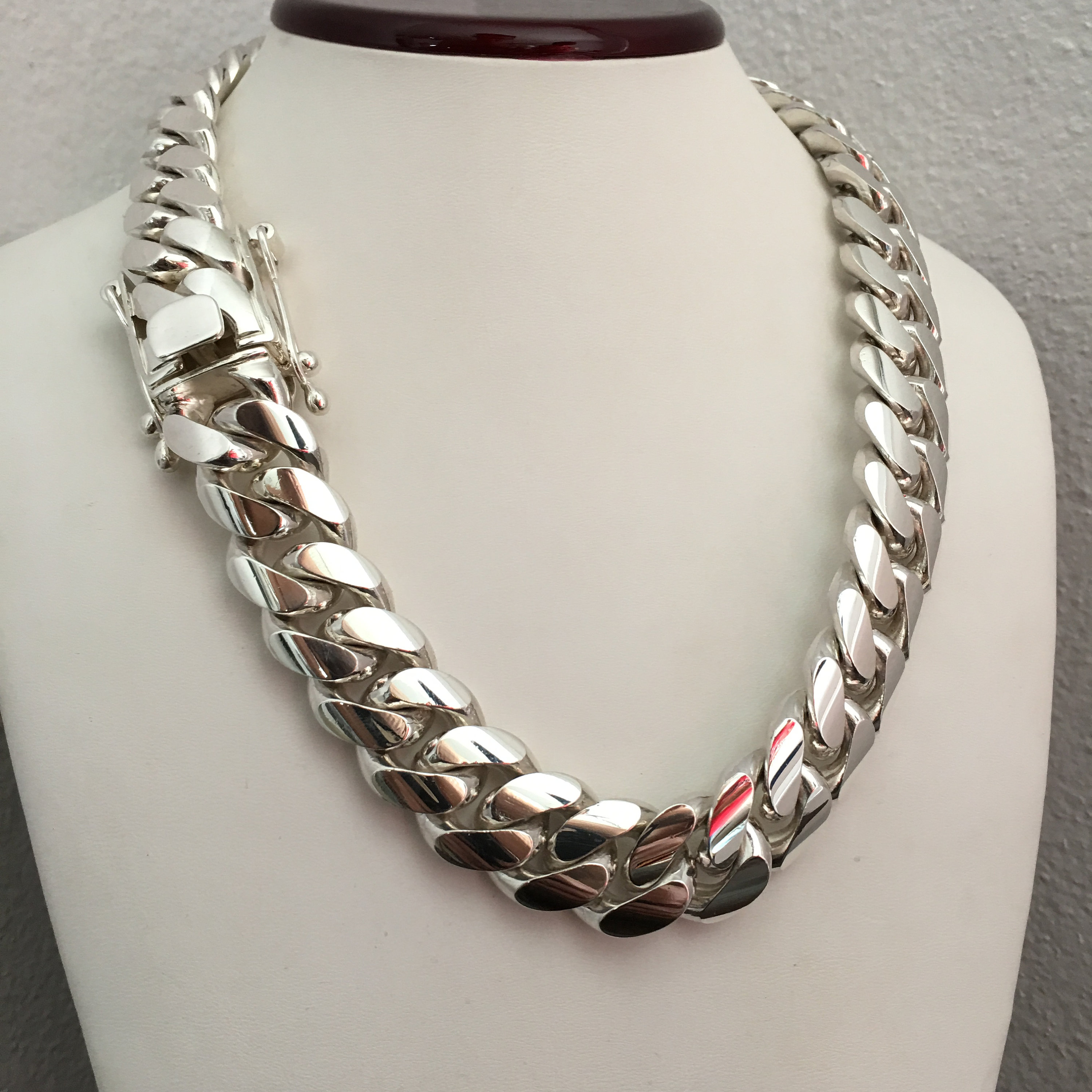 19mm silver cuban link deals