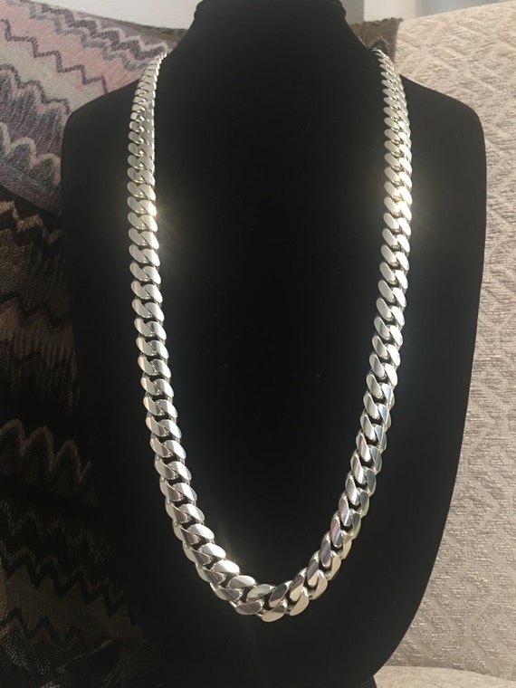 999 silver cuban link chain discount