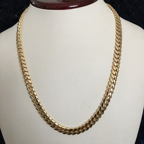 7mm 20inch 78grams14k Pure Solid Gold Hand Made Cuban Link - Etsy