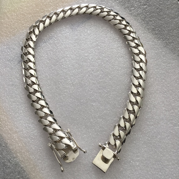 19mm silver cheap cuban link