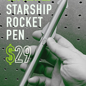 SpaceX Starship Rocket Pen 3D PRINTED - The perfect Space Nerd Gift