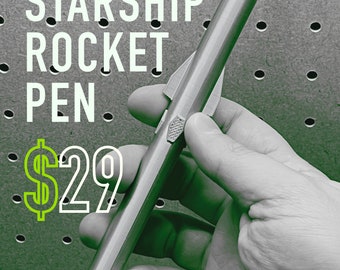 SpaceX Starship Rocket Pen 3D PRINTED - The perfect Space Nerd Gift