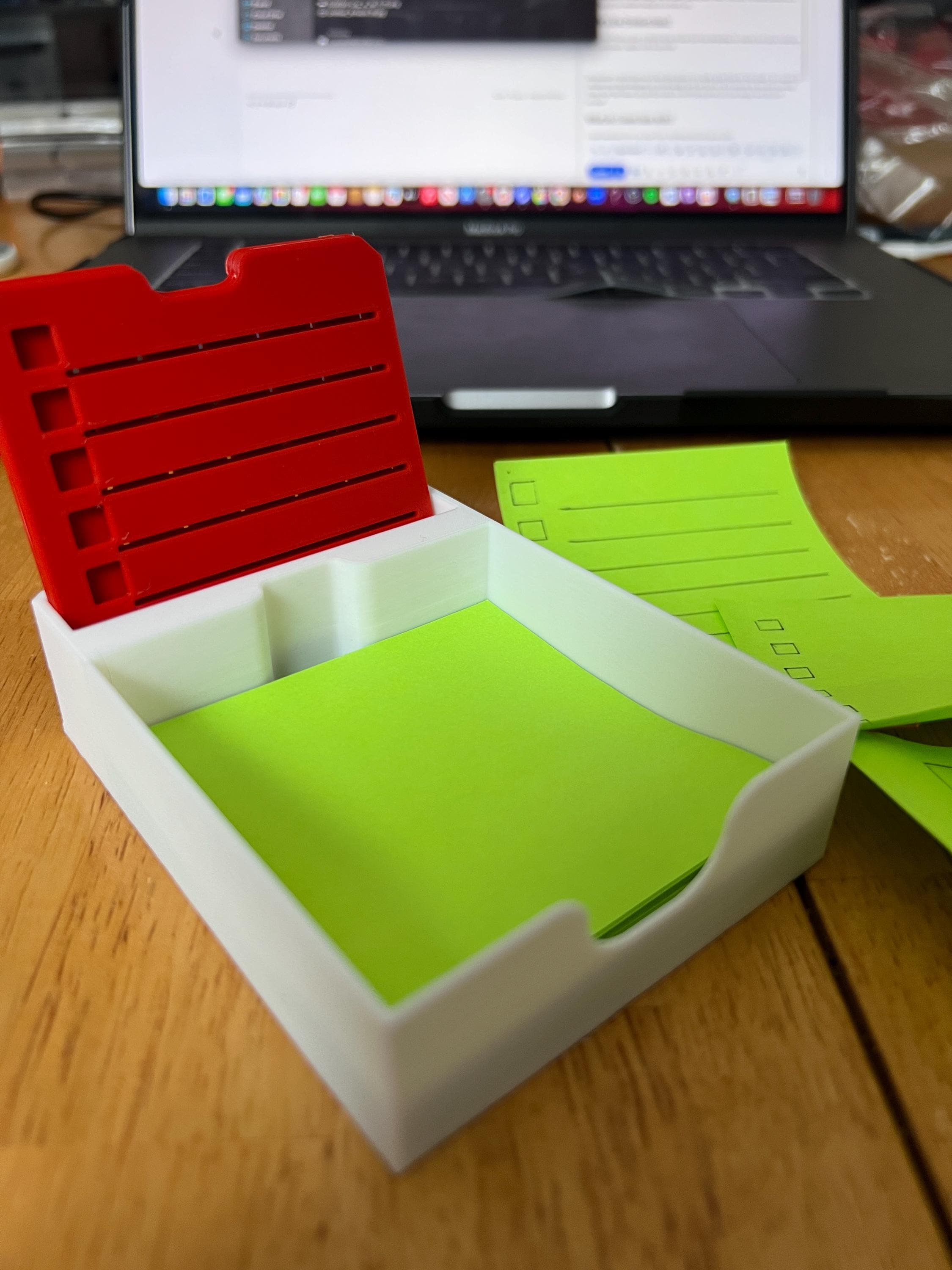 3D Printed Sticky Note Organizer | Desk Productivity Tool With ...