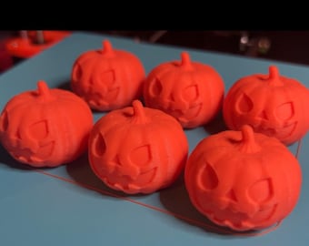 Halloween Kürbis MINI 3D Gedruckt Spielzeug & Schnickschnack