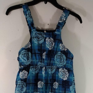 Child&#39;s Ski Suit Girl&#39;s Snow Jumpsuit One Piece Blue White Floral Sportswear Outerwear Gorgeous Like New by PINK PLATINUM Advance Size 6X