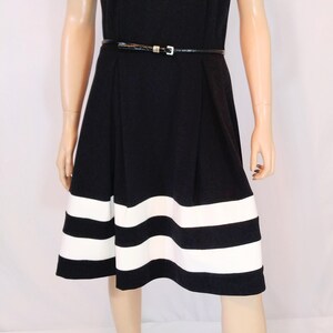 Calvin klein black white dress hot sale