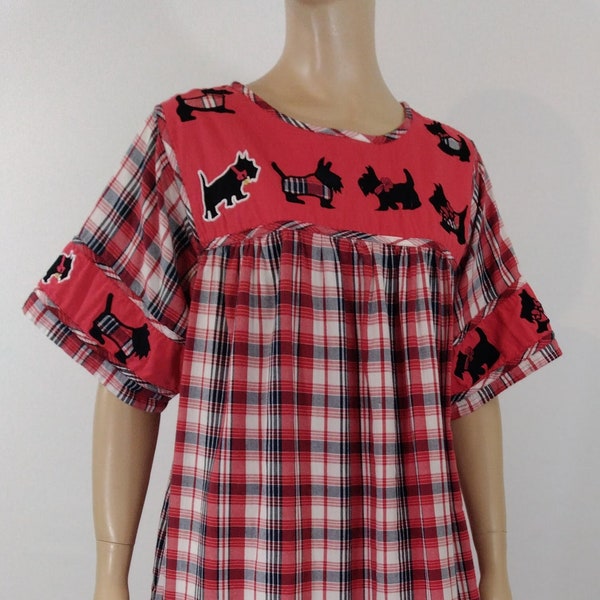 Scottie Dog Dress Etsy