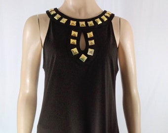 Michael kors black and gold dress Etsy