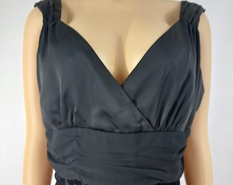 Black Dress 60's Style Cocktail Dress Size 12