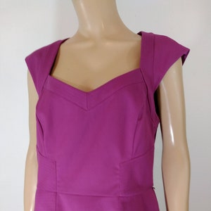 Purple Fitted Dress: Sleeveless White House Black Market, Size 12