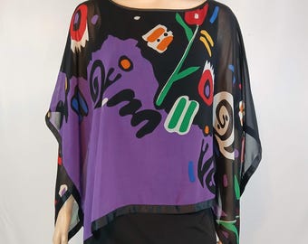 Designer Dress Geo Abstract Colorful by VERY VOLLBRACH Size XS