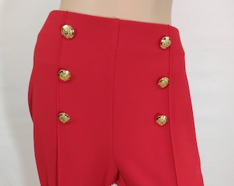 iirot High Rise Band Pants 38サイズ BCBGMAXAZRIA Women's High Waisted Wide Leg Zipper Pant