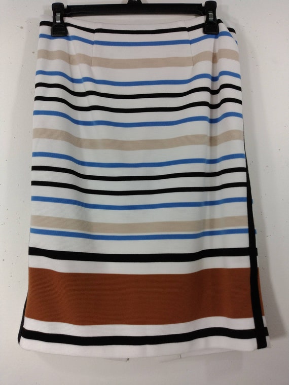 Women's Striped Dress 2 Piece Skirt Top Blue Black White - Etsy