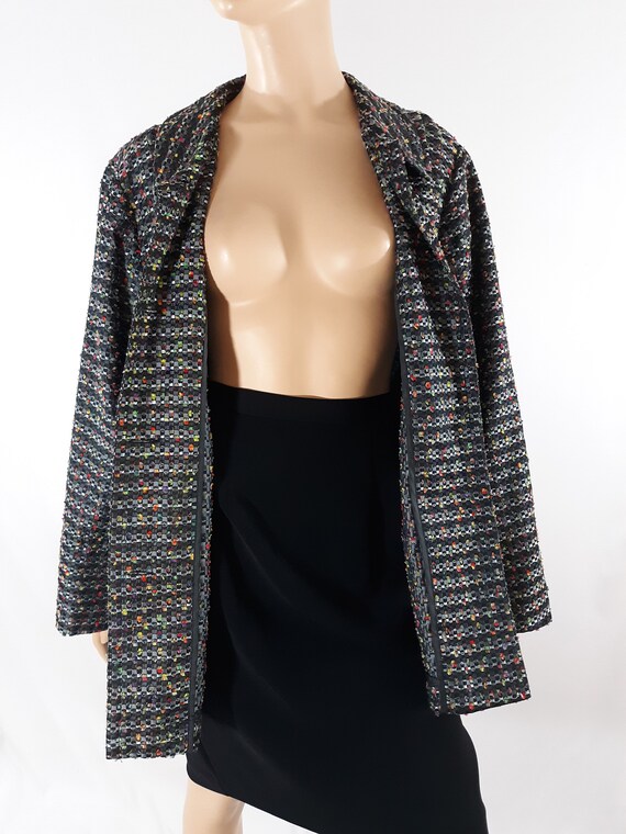 90's Women's Top Jacket Designer Gorgeous Texture… - image 4