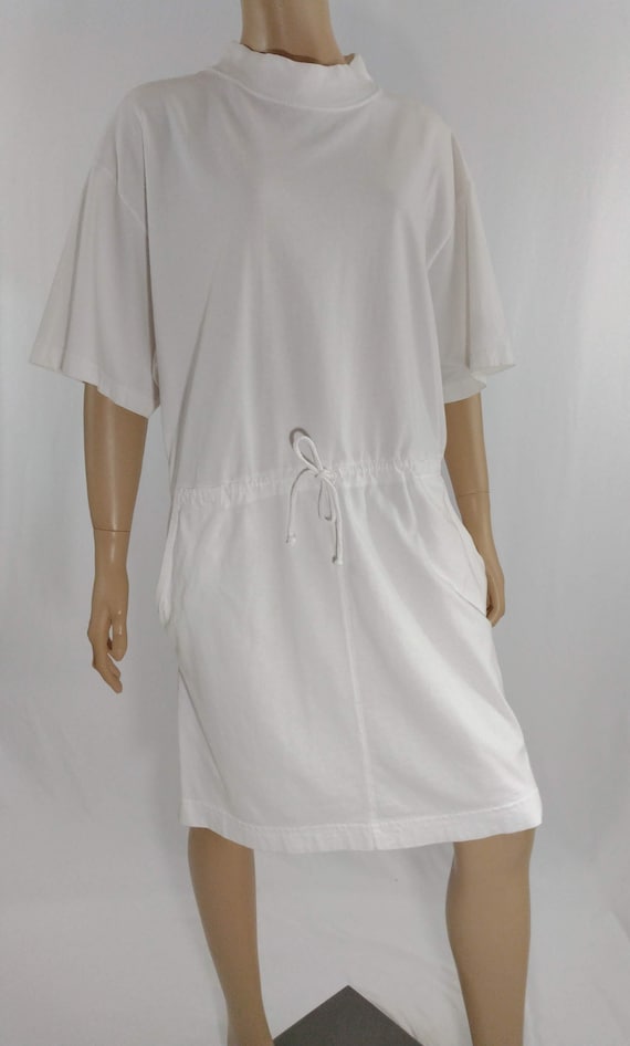 C&A Women's Mini Short A-Line Dress, White : : Fashion