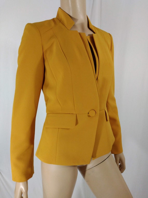 Women's Blazer Jacket Mustard Yellow 
